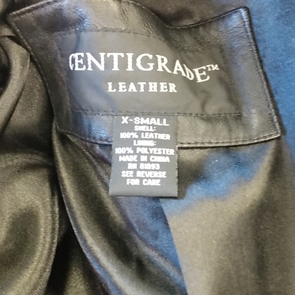 💯 black leather duster ankle length long winter jacket with liner - Picture 6 of 7